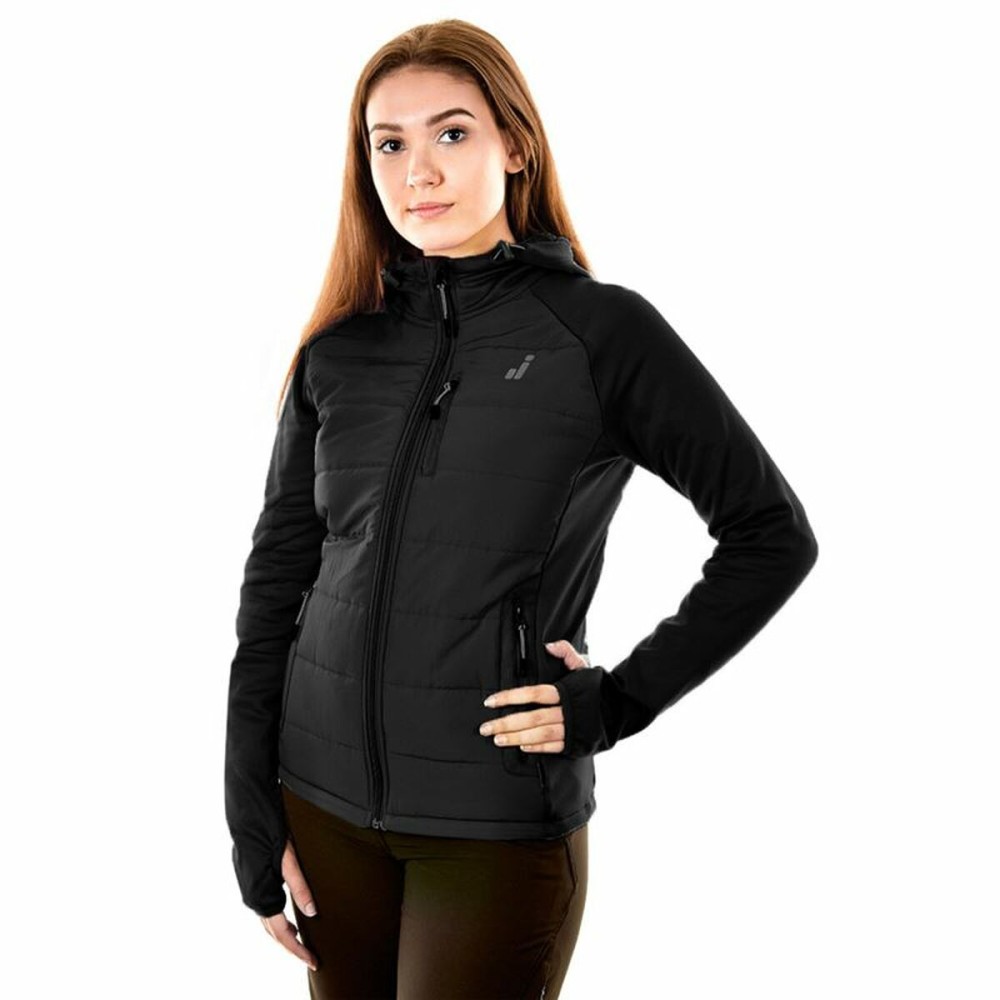 Sportjacke für Frauen Joluvi Hybrid Schwarz