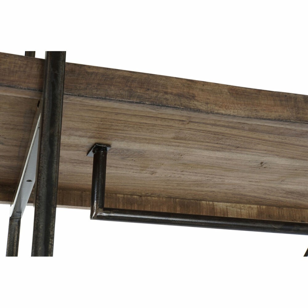 Garde-robe DKD Home Decor Marron Noir Métal Bois de manguier 130 x 47 x 205 cm