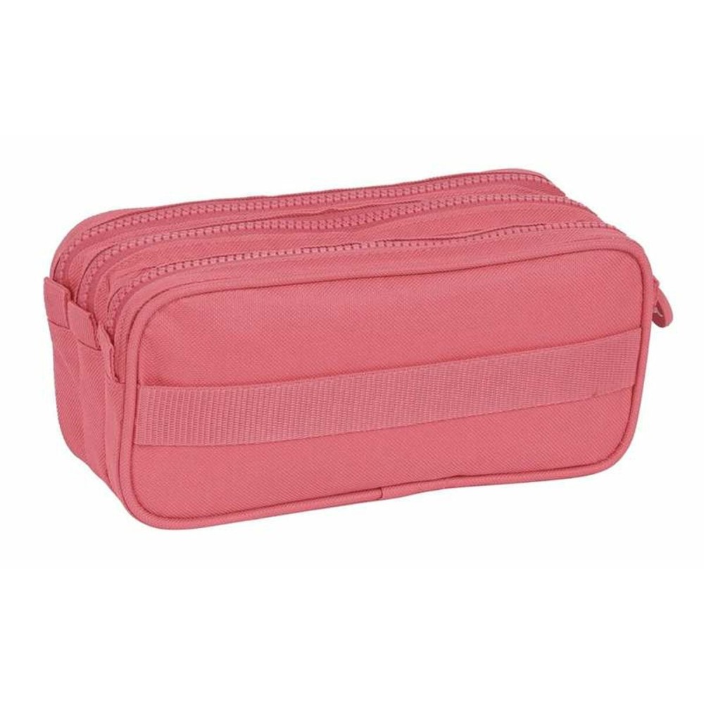 Dreifaches Mehrzweck-Etui Kappa Basics Marsala 21,5 x 10 x 8 cm