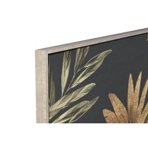 Painting Home ESPRIT Black Golden Palms Tropical 103 x 4,5 x 143 cm (2 Units)