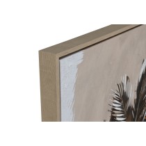 Painting Home ESPRIT Brown Beige Golden polystyrene Canvas Palms Tropical (2 Units)