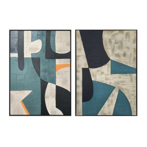 Bild Home ESPRIT Schwarz grün Urban 83 x 3,5 x 123 cm (2 Stück)