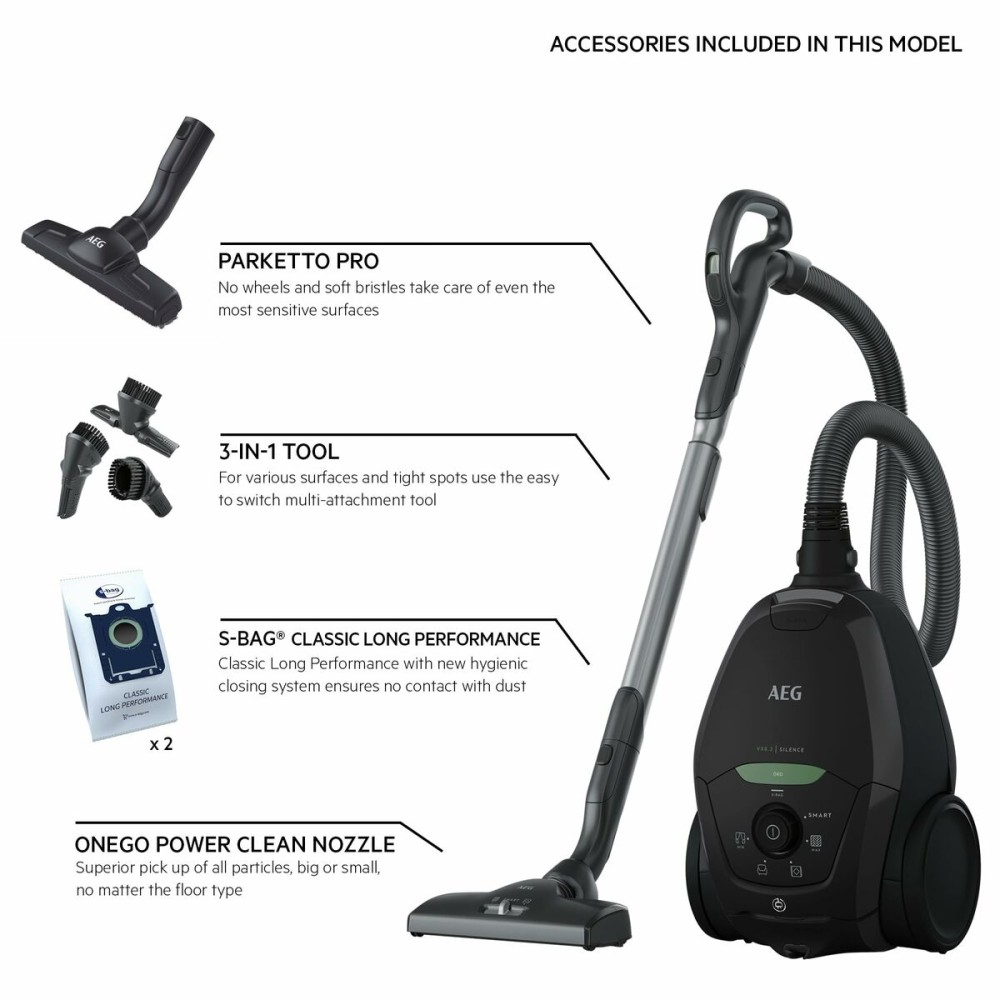 Staubsauger AEG VX82-1-ÖKO Schwarz 600 W