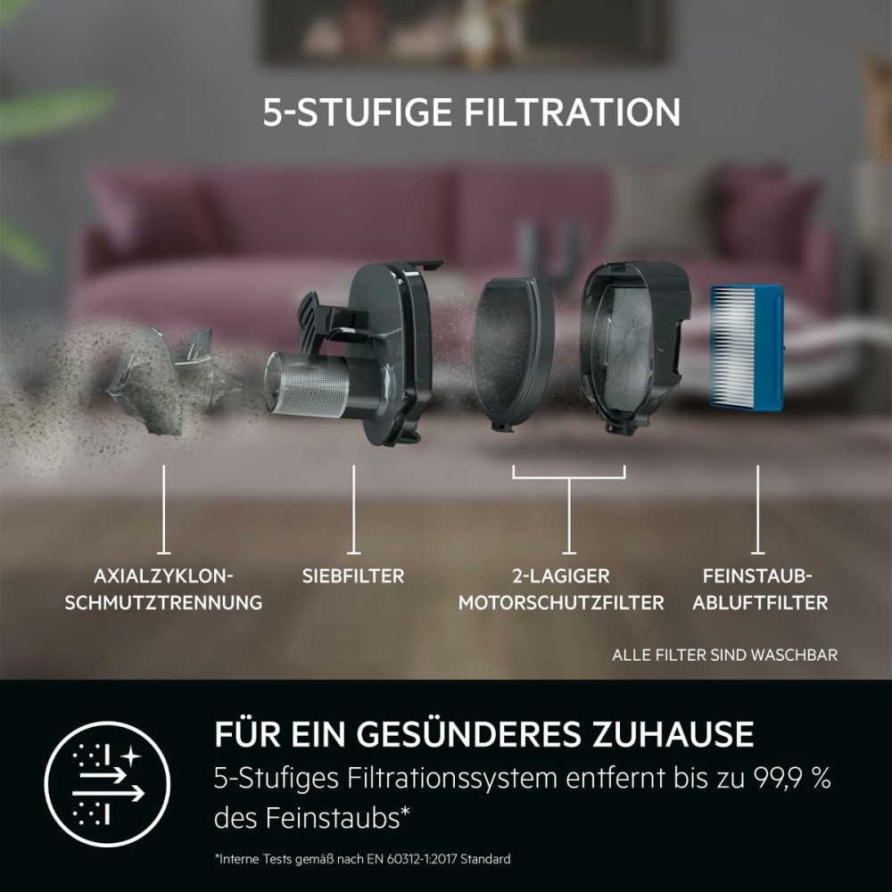 Besenstaubsauger AEG AS62CB25UG 600 W
