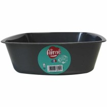 Bac à litière pour chats Aimé Noir 43 x 31 x 10 cm Plastique