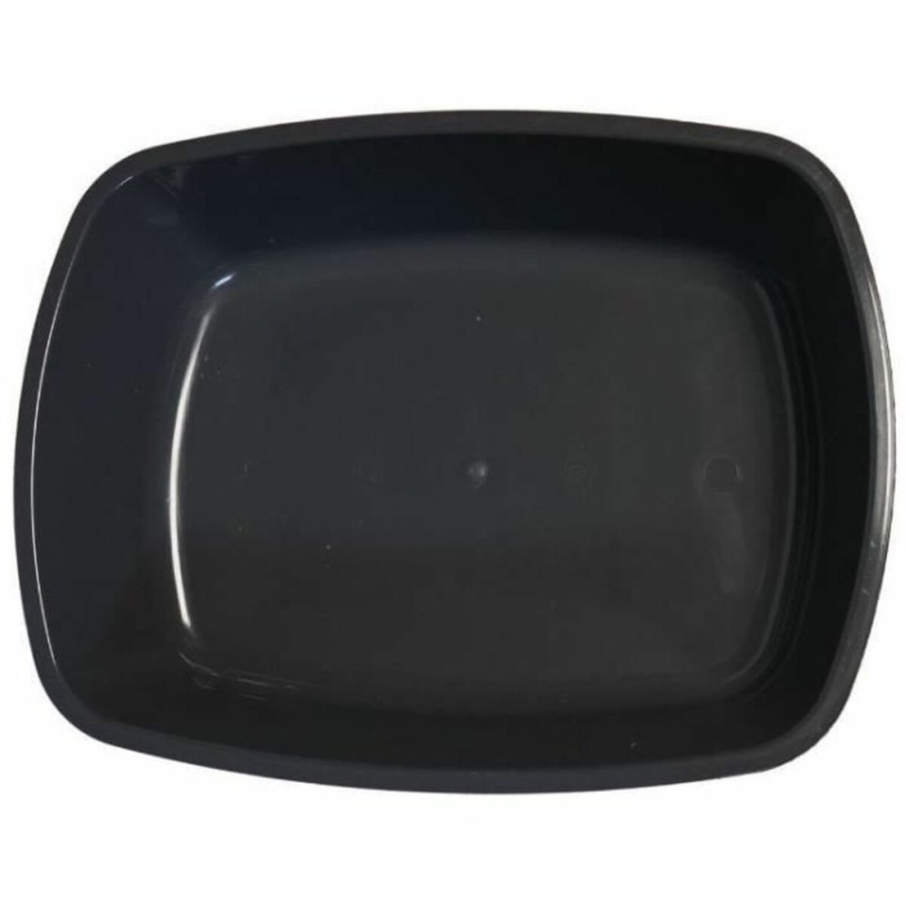 Bac à litière pour chats Aimé Noir 43 x 31 x 10 cm Plastique