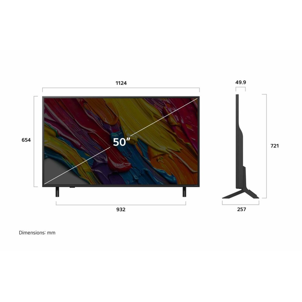 TV intelligente LG 50QNED82A6B.AEU 4K Ultra HD 50" LED HDR Edge-LED QNED
