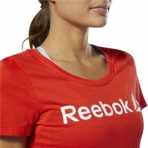 Damen Kurzarm-T-Shirt Reebok Scoop Neck Rot