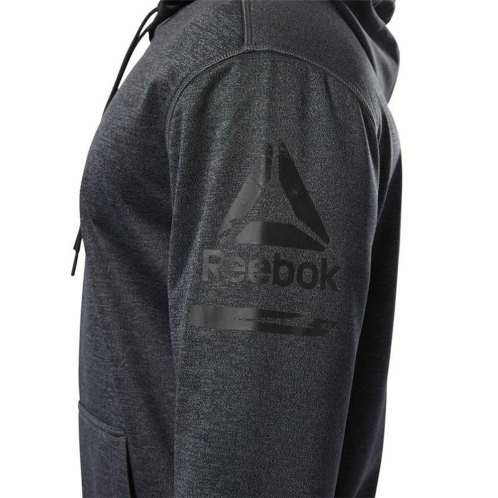 Sweat à capuche femme Reebok Ready Poly Fleece Gris foncé