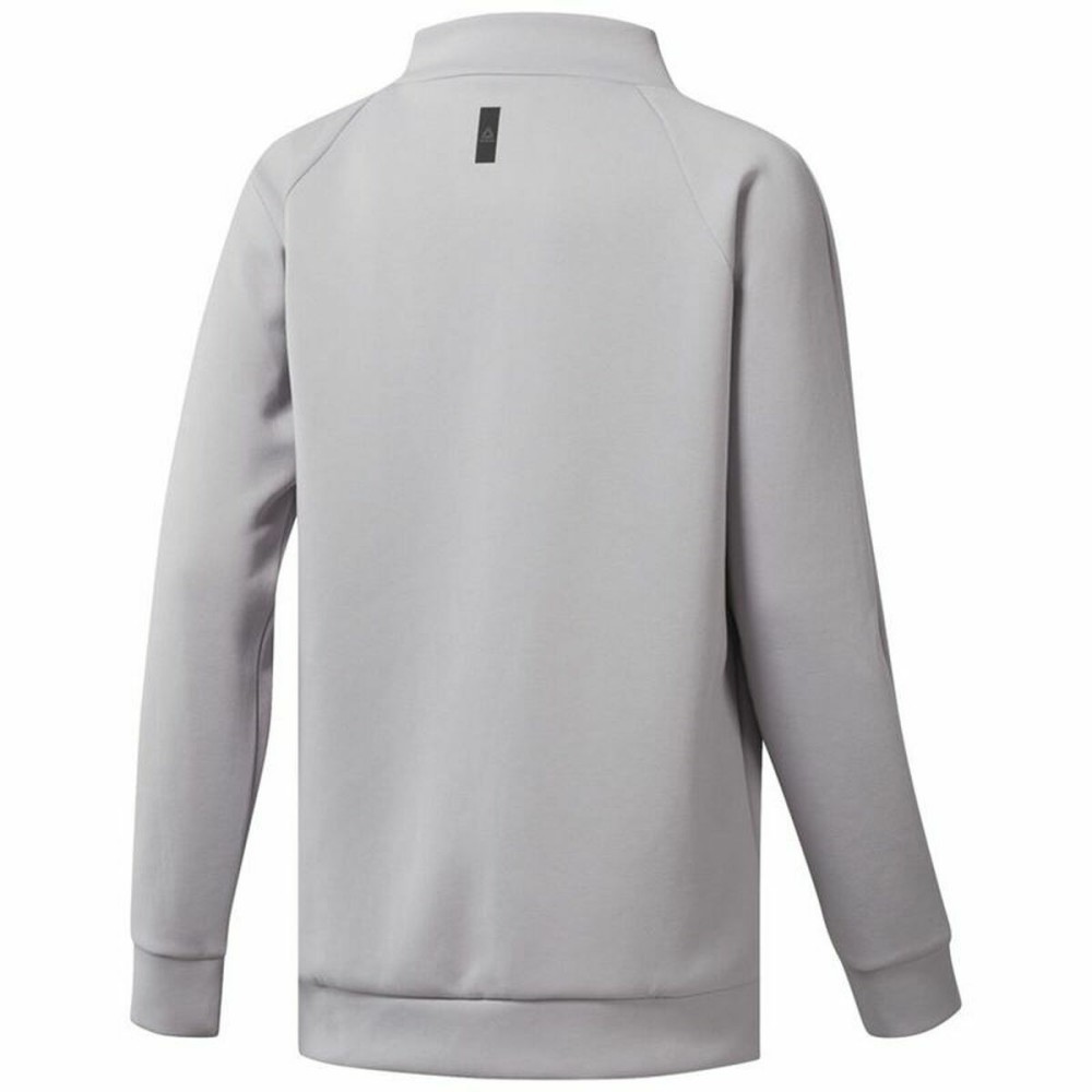 Women’s Sweatshirt without Hood Reebok Training Supply Crew Light grey