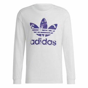 T-shirt à manches longues homme Adidas Originals Camo STR Blanc