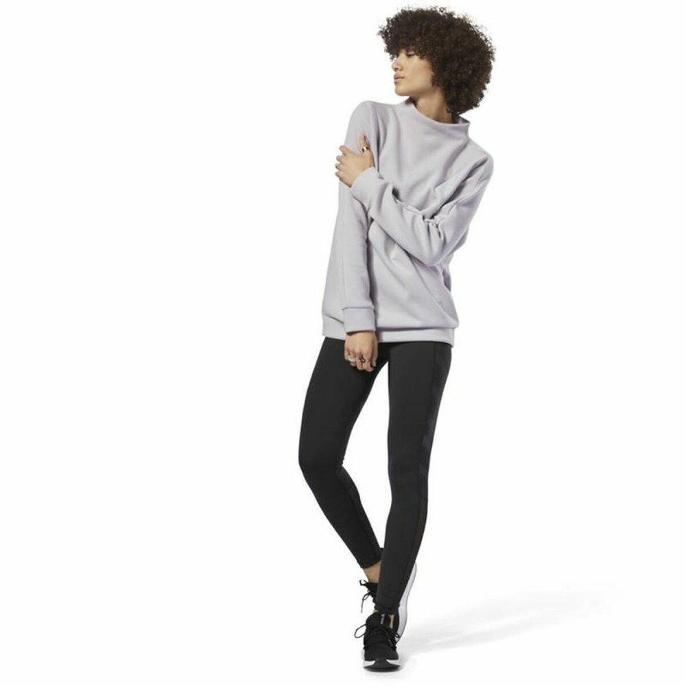 Damen Sweater ohne Kapuze Reebok Training Supply Crew Hellgrau