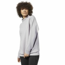 Women’s Sweatshirt without Hood Reebok Training Supply Crew Light grey