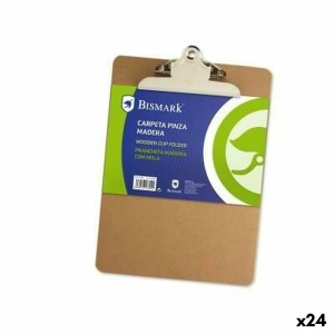 Dossier avec pince Bismark A4 Bois (24 Unités)