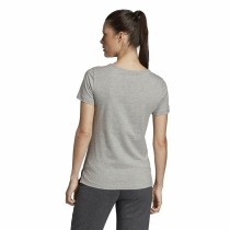 Damen Kurzarm-T-Shirt Adidas Linear Hellgrau