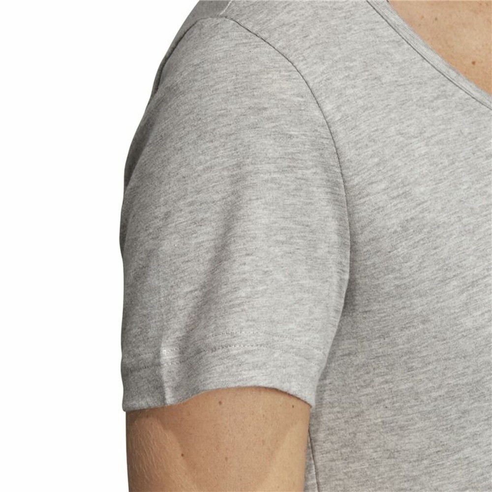 Women’s Short Sleeve T-Shirt Adidas Linear Light grey