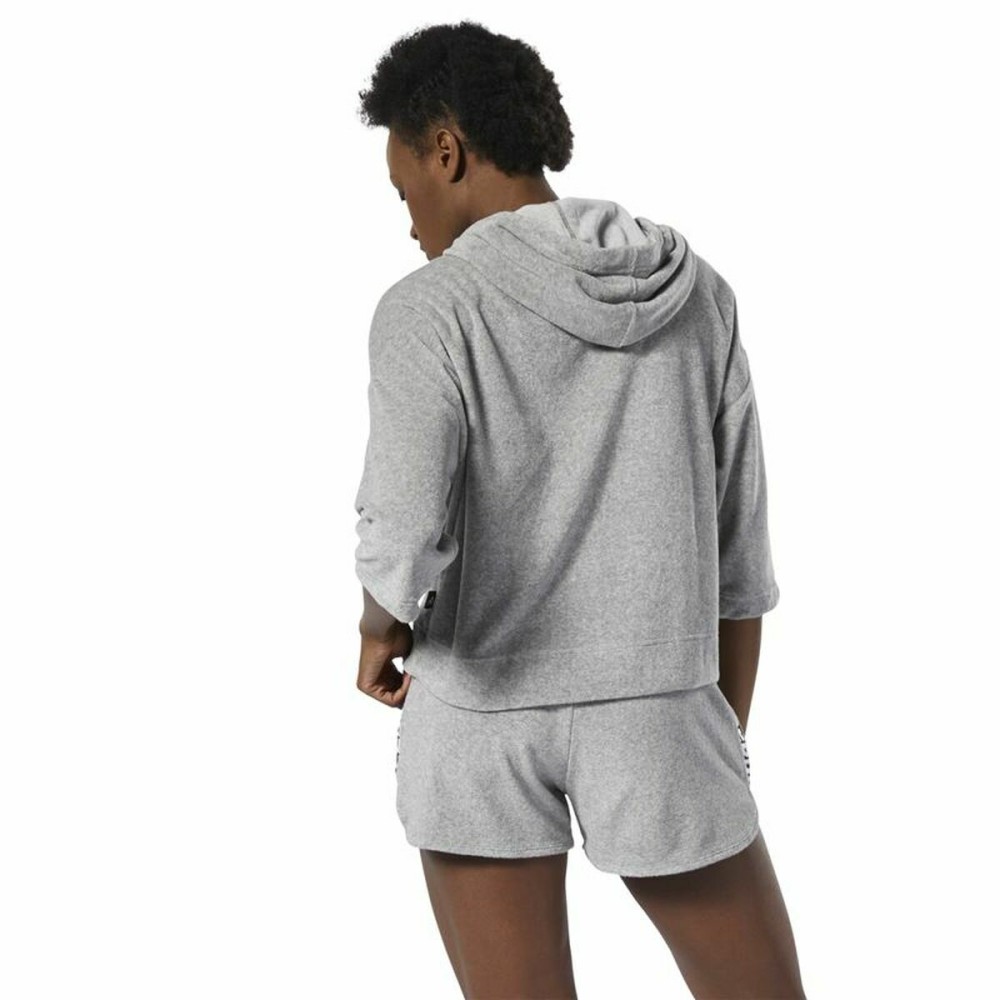 Sweat à capuche femme Reebok Wor Gris foncé