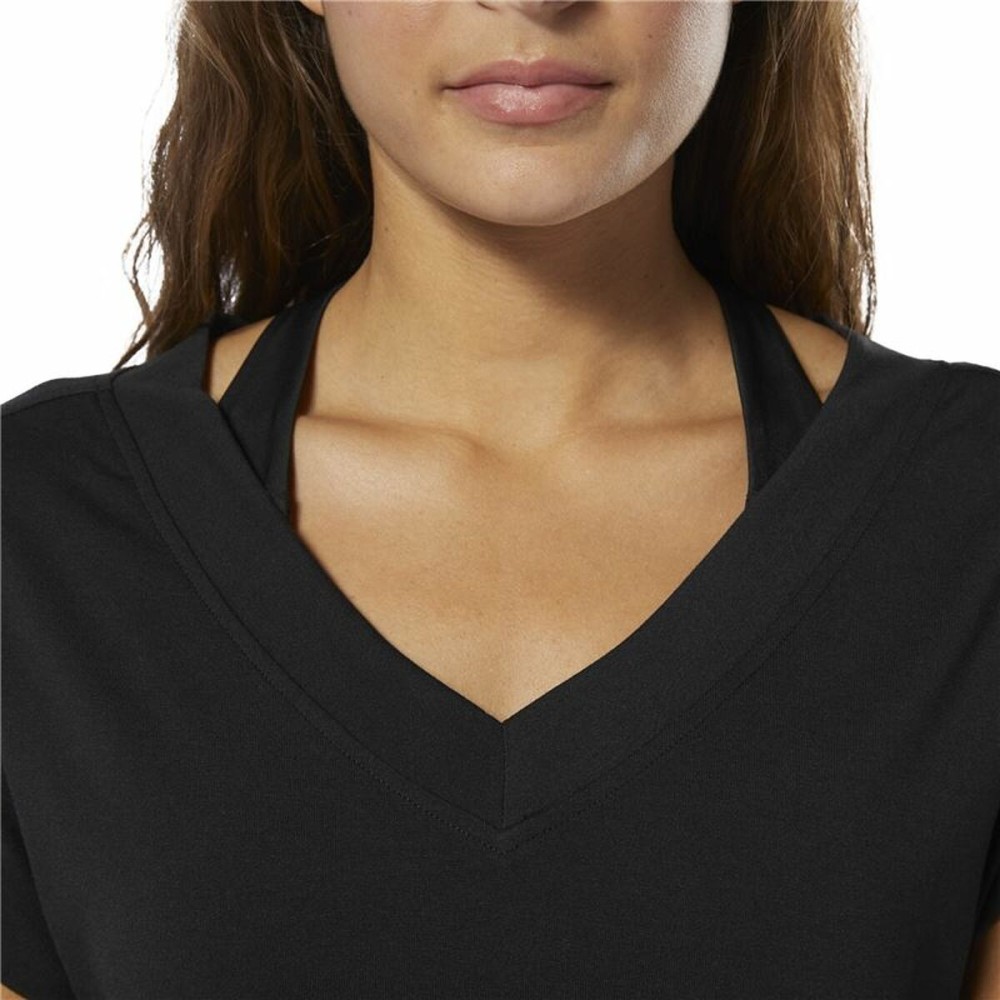 Women’s Short Sleeve T-Shirt Reebok Wor Supremium Detail Black