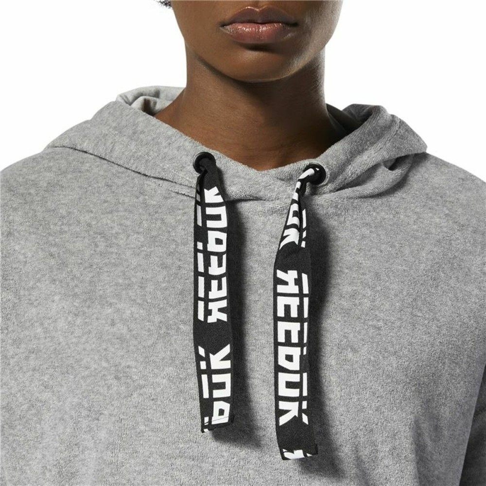 Sweat à capuche femme Reebok Wor Gris foncé