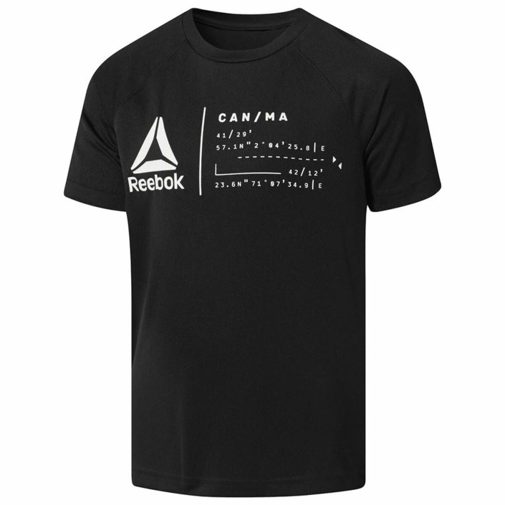 Child's Short Sleeve T-Shirt Reebok Wor Black