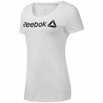 Damen Kurzarm-T-Shirt Reebok Scoop Neck Weiß