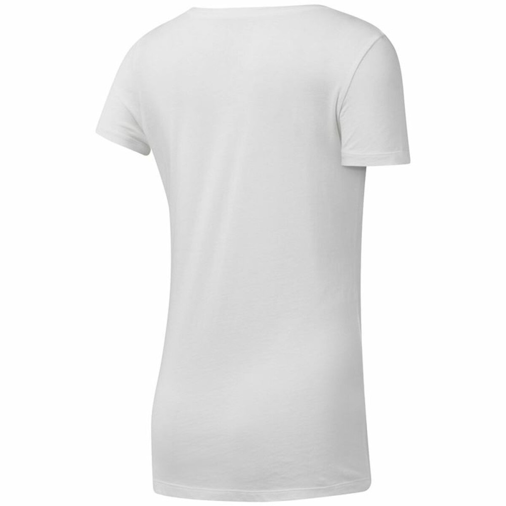 T-shirt à manches courtes femme Reebok Scoop Neck Blanc