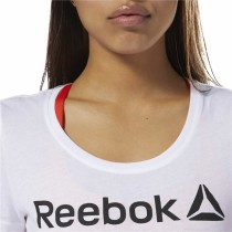 Damen Kurzarm-T-Shirt Reebok Scoop Neck Weiß