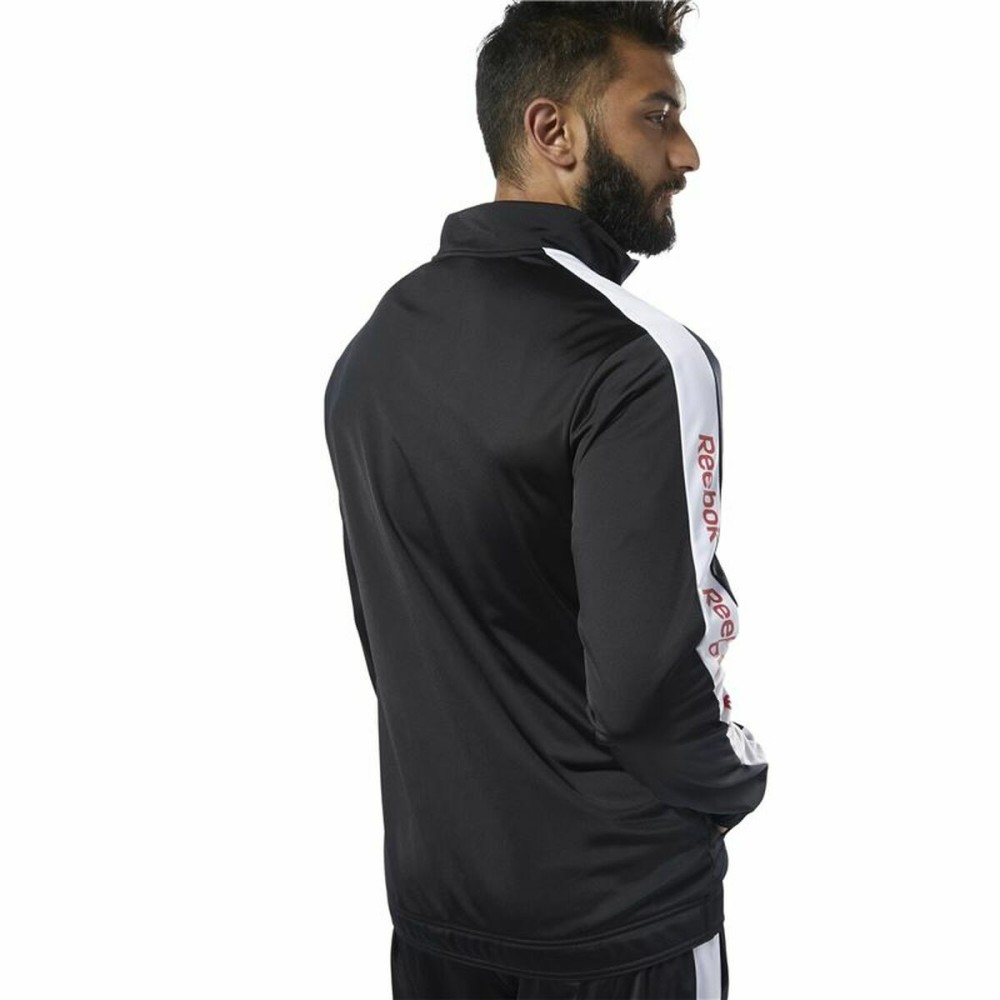 Veste de Sport pour Homme Reebok Essentials Linear Logo Noir