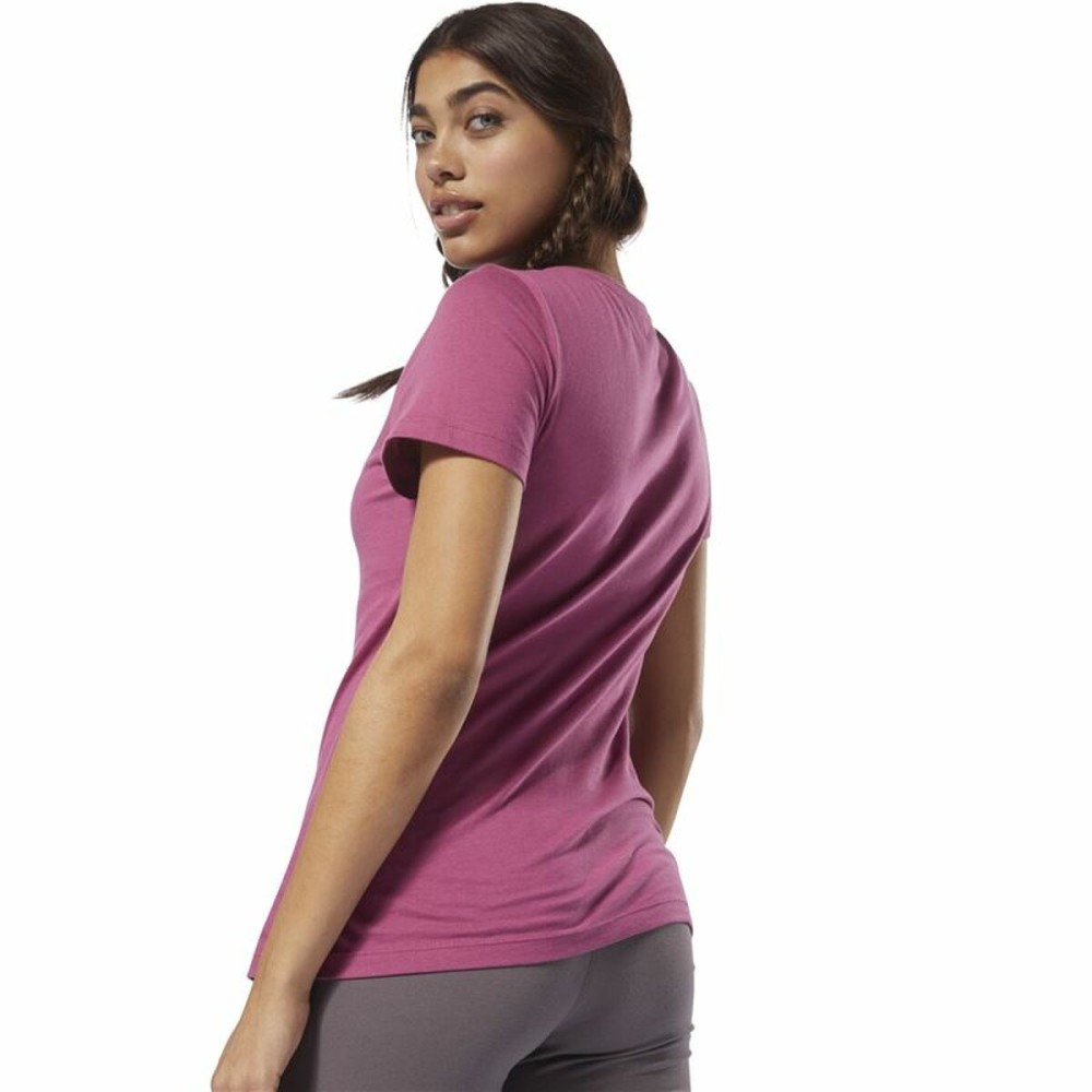 T-shirt à manches courtes femme Reebok Linear Rose chaud