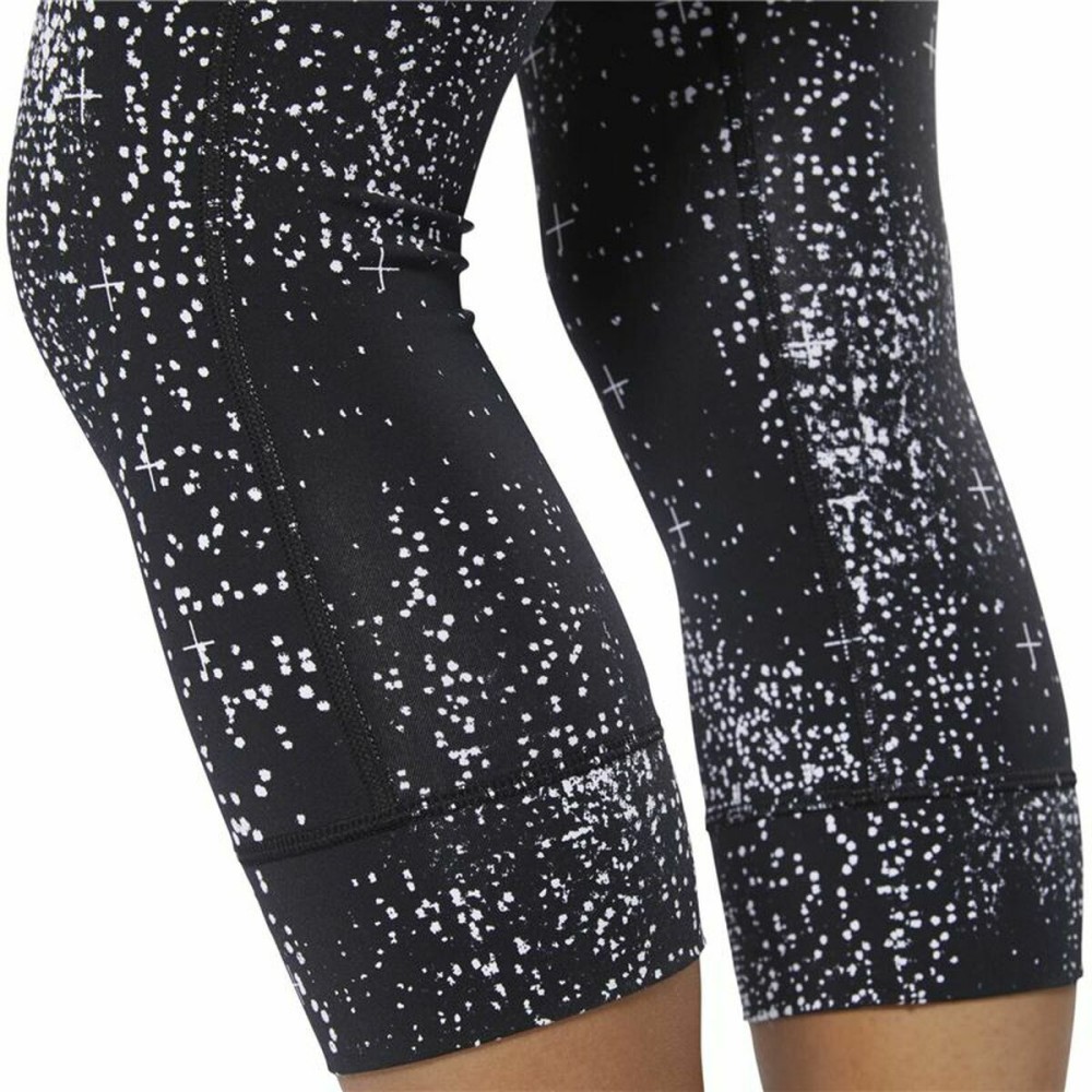 Leggings de Sport pour Femmes Reebok Lux 3/4 Noir