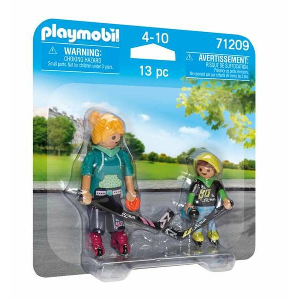 Playset Playmobil 71209 13 Pieces Hockey player Duo