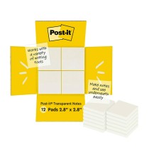 Haftnotizen Post-it 600-TRSPT-SIOC Durchsichtig 12 Stücke 73 x 73 mm