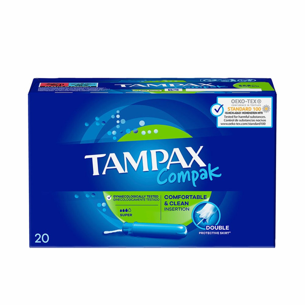 Tampons Super Tampax Compak 20 Unités