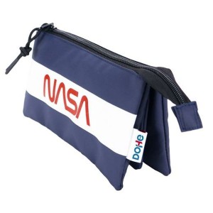 Dreifaches Mehrzweck-Etui DOHE Nasa Flag Blau