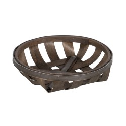 Basket set Brown Wood 51 x 51 x 9 cm (3 Units)