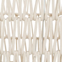 Lot de paniers Blanc Corde 45 x 35 x 36 cm (3 Pièces)