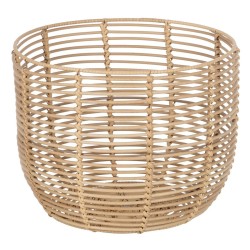 Set of Baskets Natural Resin 35 x 35 x 29 cm (3 Pieces)