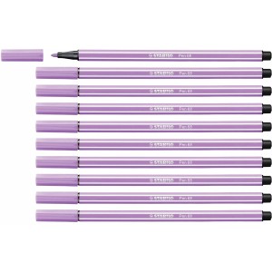 Felt-tip pens Stabilo Pen 68 Lilac (10 Pieces)