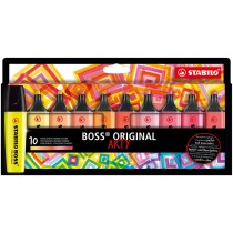 Ensemble de Marqueurs Fluorescents Stabilo Boss Original Arty 10 Pièces Multicouleur