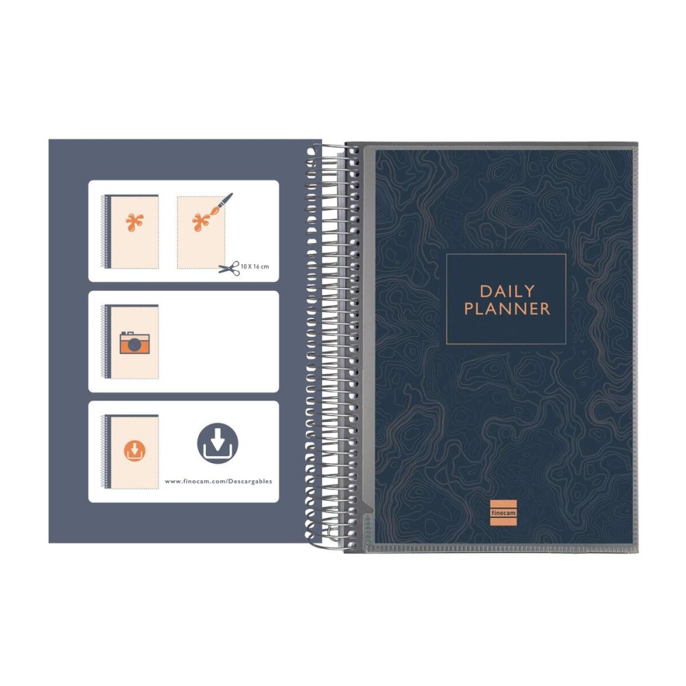 Agenda Finocam Bleu foncé 15,5 x 21,2 cm