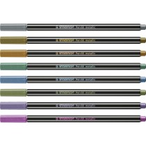 Ensemble de Marqueurs Stabilo Pen 68 metallic 8 Pièces Multicouleur