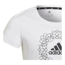 Kurzarm-T-Shirt für Kinder Adidas Graphic Weiß