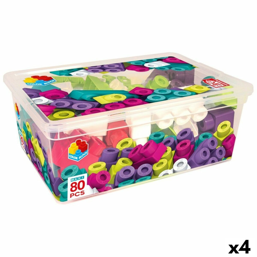 Set de construction Color Block Trendy 80 Pièces (4 Unités)