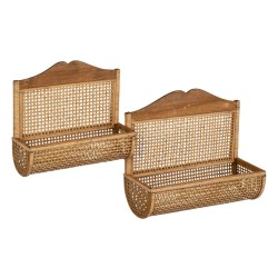 Portemanteau Bambou 50,5 x 20 x 42,5 cm (2 Unités)