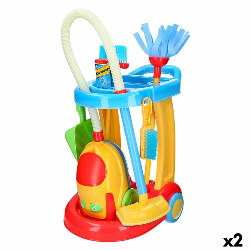 Cleaning Trolley with Accessories PlayGo 30,5 x 67 x 37 cm (2 Units)