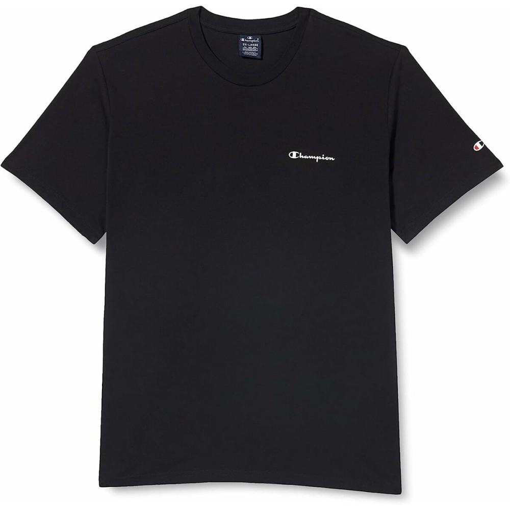 Men’s Short Sleeve T-Shirt Champion Crewneck Black