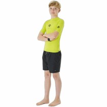 Kurzarm-T-Shirt für Kinder Rip Curl Corps S/S Rash Gelb Brandung Lycra