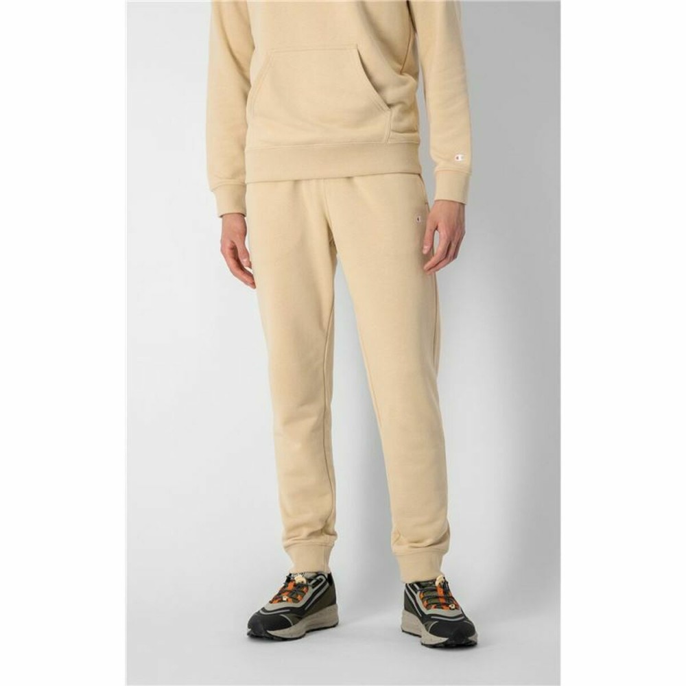 Adult's Tracksuit Bottoms Champion Rib Cuff Beige Men