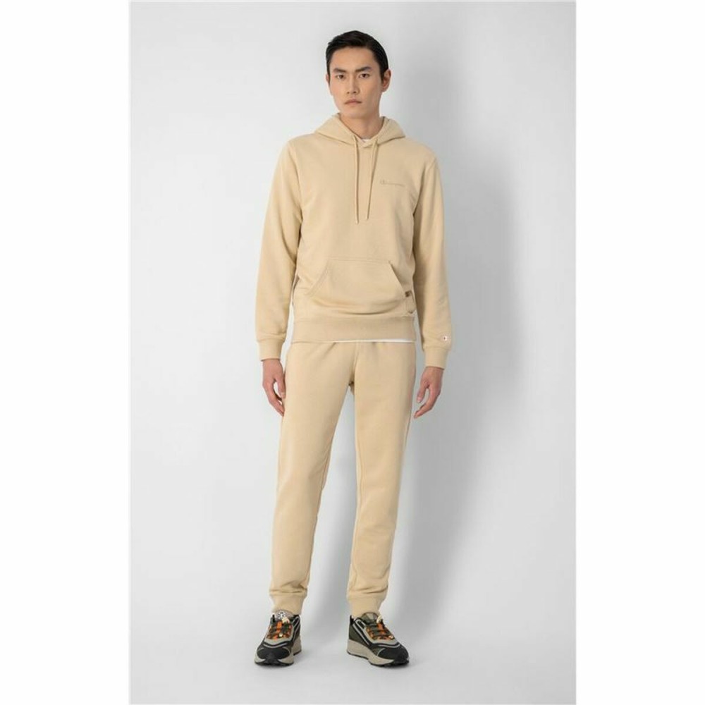 Adult's Tracksuit Bottoms Champion Rib Cuff Beige Men