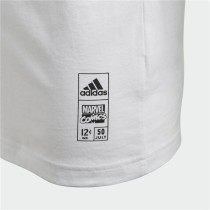 T shirt à manches courtes Enfant Adidas Iron Man Graphic Blanc